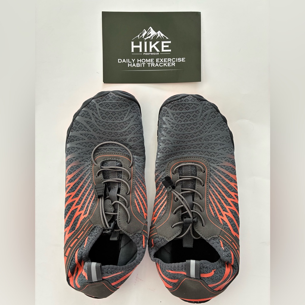 Hike Lightwgt Flexible Gray/Orange Shoes, Breathable Ladies Sz 42/10-10.5 $38.